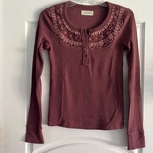 lucky brand cowl neck thermal